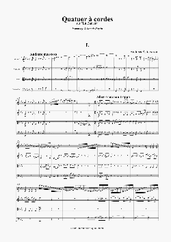 förstasidan av stråkkvartett nr 3